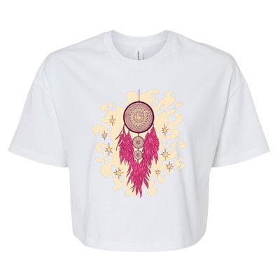 Dream Catcher Moon Bella+Canvas Jersey Crop Tee