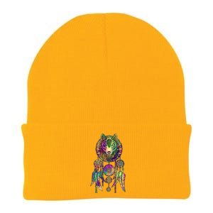 Dream Catcher Wolf Galaxy Knit Cap Winter Beanie