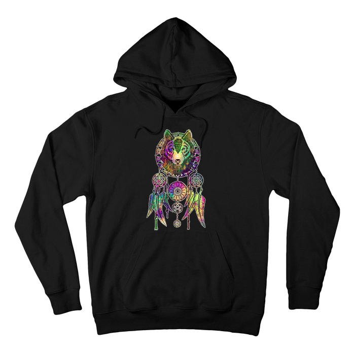 Dream Catcher Wolf Galaxy Hoodie