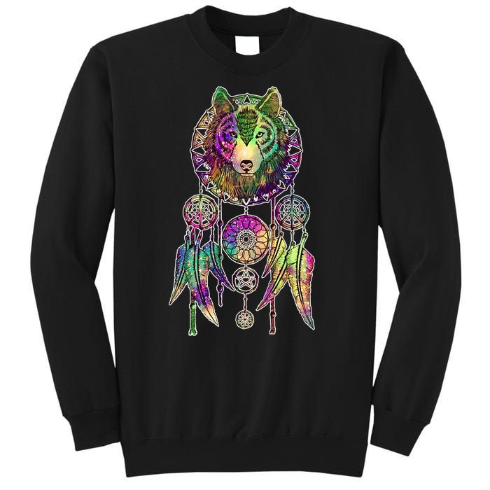 Dream Catcher Wolf Galaxy Sweatshirt