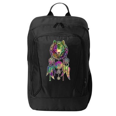 Dream Catcher Wolf Galaxy City Backpack