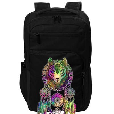 Dream Catcher Wolf Galaxy Impact Tech Backpack