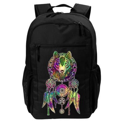 Dream Catcher Wolf Galaxy Daily Commute Backpack