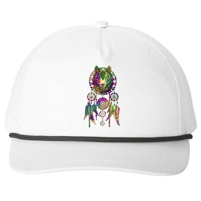 Dream Catcher Wolf Galaxy Snapback Five-Panel Rope Hat