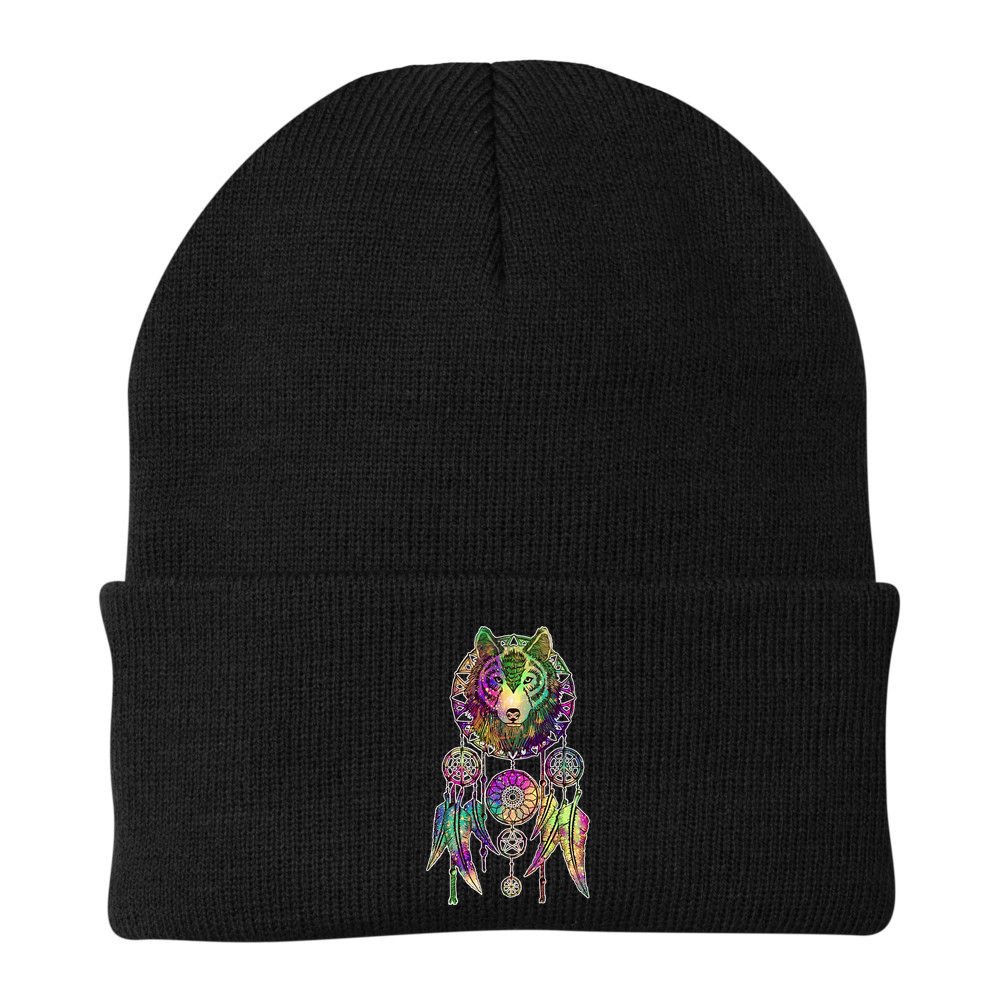 Dream Catcher Wolf Galaxy Beanie