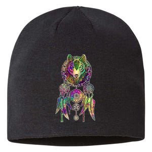 Dream Catcher Wolf Galaxy Sustainable Beanie