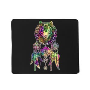 Dream Catcher Wolf Galaxy Mousepad