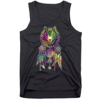 Dream Catcher Wolf Galaxy Tank Top