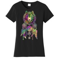 Dream Catcher Wolf Galaxy Women's T-Shirt