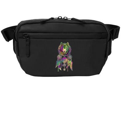 Dream Catcher Wolf Galaxy Crossbody Pack