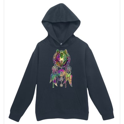 Dream Catcher Wolf Galaxy Urban Pullover Hoodie