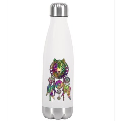 Dream Catcher Wolf Galaxy Stainless Steel Insulated Water Bottle