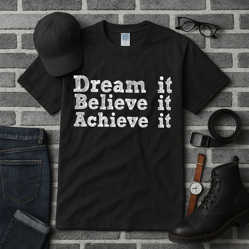Dream It Believe It Achieve It Tall T-Shirt