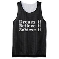Dream It Believe It Achieve It Mesh Reversible Basketball Jersey Tank