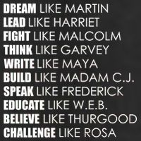 Dream Lead Fight Think Write Build Speak Educate Believe Challenge 7 Panel Mesh Trucker Snapback Hat