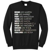 Dream Lead Fight Think Write Build Speak Educate Believe Challenge Sweatshirt