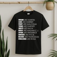 Dream Lead Fight Think Write Build Speak Educate Believe Challenge T-Shirt