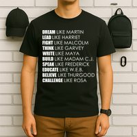 Dream Lead Fight Think Write Build Speak Educate Believe Challenge T-Shirt
