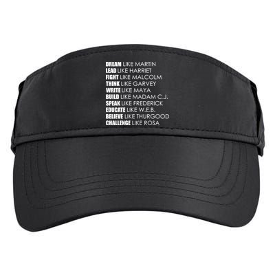 Dream Lead Fight Think Write Build Speak Educate Believe Challenge Adult Drive Performance Visor