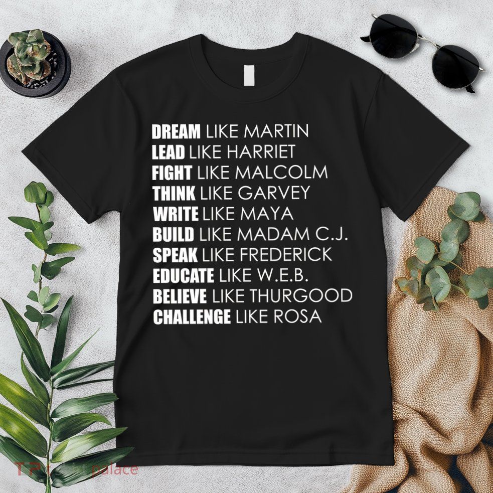 Dream Lead Fight Think Write Build Speak Educate Believe Challenge Premium T-Shirt
