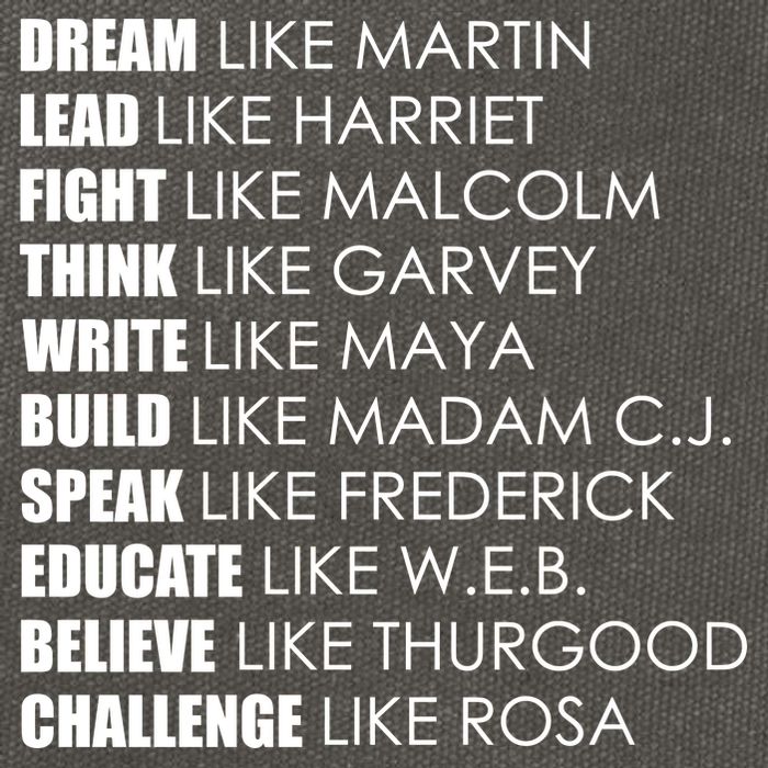 Dream Lead Fight Think Write Build Speak Educate Believe Challenge Cotton Canvas Backpack