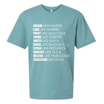 Dream Lead Fight Think Write Build Speak Educate Believe Challenge Sueded Cloud Jersey T-Shirt