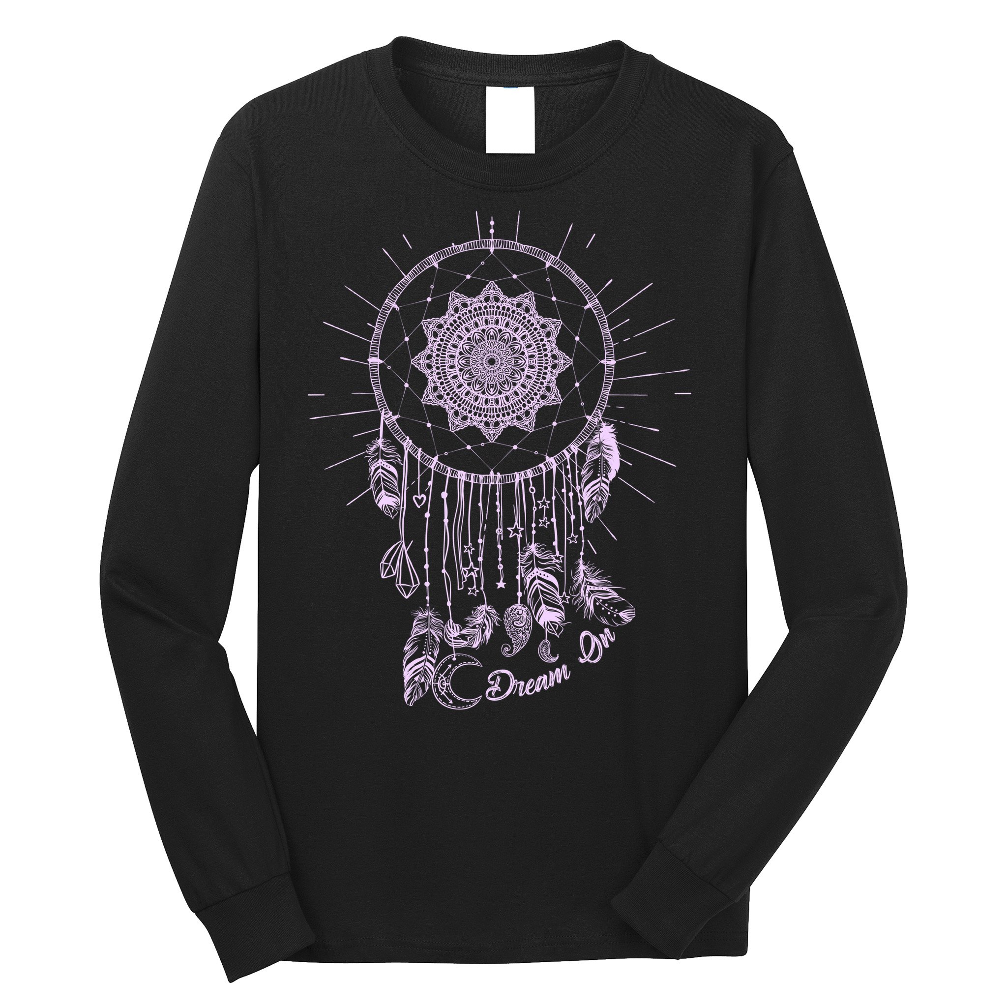 Dream On Native American Dream Catcher Long Sleeve Shirt