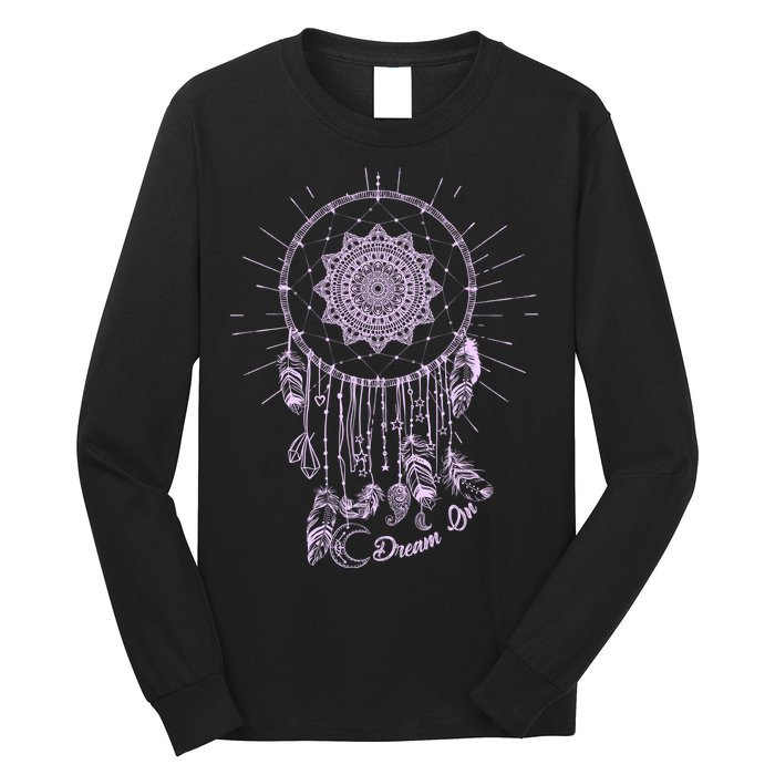 Dream On Native American Dream Catcher Long Sleeve Shirt