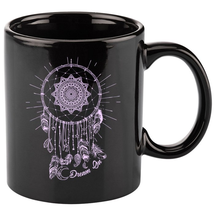 Dream On Native American Dream Catcher 11oz C Handle Ceramic Mug