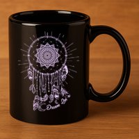 Dream On Native American Dream Catcher 11oz C Handle Ceramic Mug