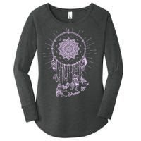 Dream On Native American Dream Catcher Women's Perfect Tri Tunic Long Sleeve Shirt