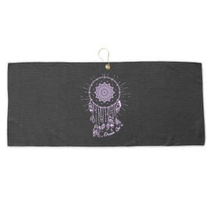 Dream On Native American Dream Catcher Large Microfiber Waffle Golf Towel