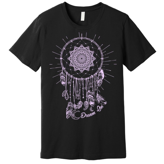 Dream On Native American Dream Catcher Premium T-Shirt