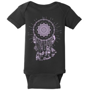 Dream On Native American Dream Catcher Baby Bodysuit