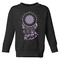 Dream On Native American Dream Catcher Toddler Sweatshirt