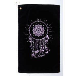 Dream On Native American Dream Catcher Platinum Collection Golf Towel