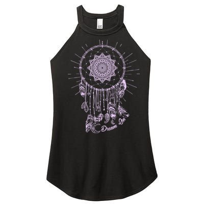 Dream On Native American Dream Catcher Women's Perfect Tri Rocker Tank