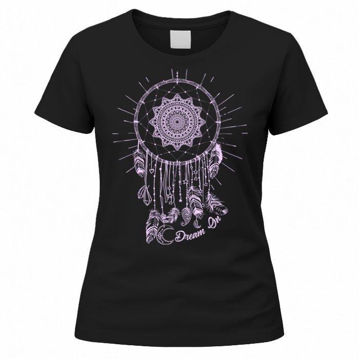 Dream On Native American Dream Catcher Women's T-Shirt