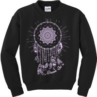 Dream On Native American Dream Catcher Kids Sweatshirt