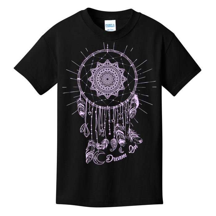 Dream On Native American Dream Catcher Kids T-Shirt