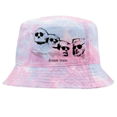 Dream Team Washington Lincoln Roosevelt Jefferson  Tie-Dyed Bucket Hat