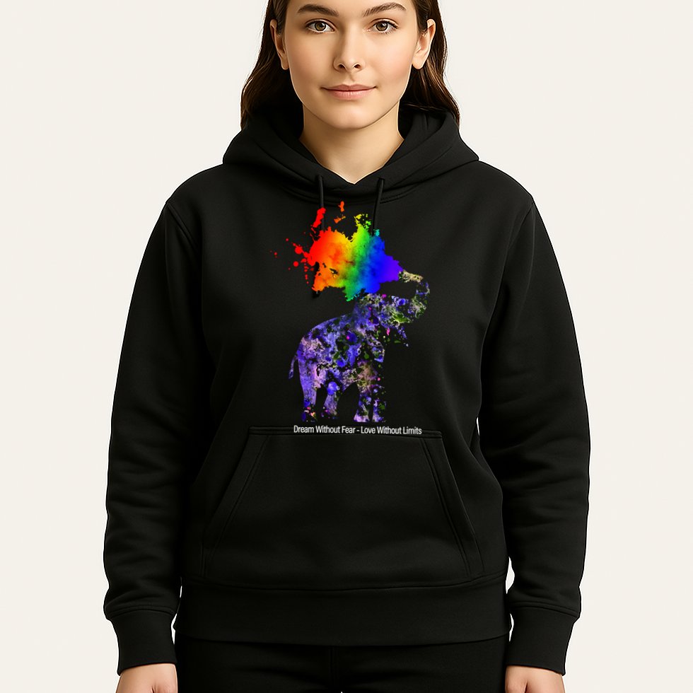 Dream Without Fear Elephant LGBT Hoodie