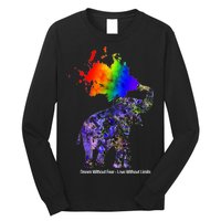 Dream Without Fear Elephant LGBT Long Sleeve Shirt