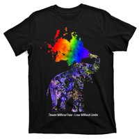 Dream Without Fear Elephant LGBT T-Shirt