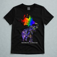 Dream Without Fear Elephant LGBT T-Shirt