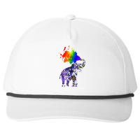 Dream Without Fear Elephant LGBT Snapback Five-Panel Rope Hat