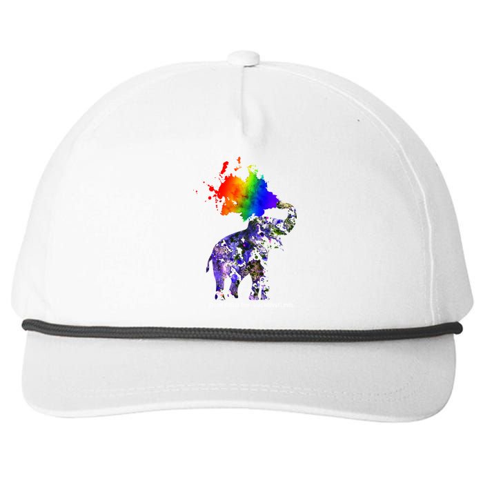 Dream Without Fear Elephant LGBT Snapback Five-Panel Rope Hat