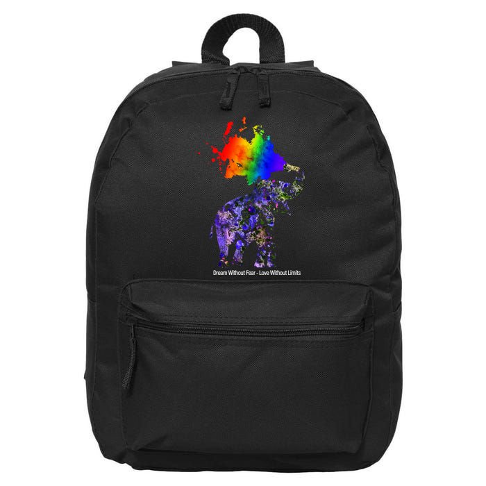 Dream Without Fear Elephant LGBT 16 in Basic Backpack