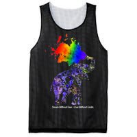 Dream Without Fear Elephant LGBT Mesh Reversible Basketball Jersey Tank