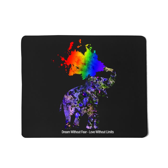 Dream Without Fear Elephant LGBT Mousepad